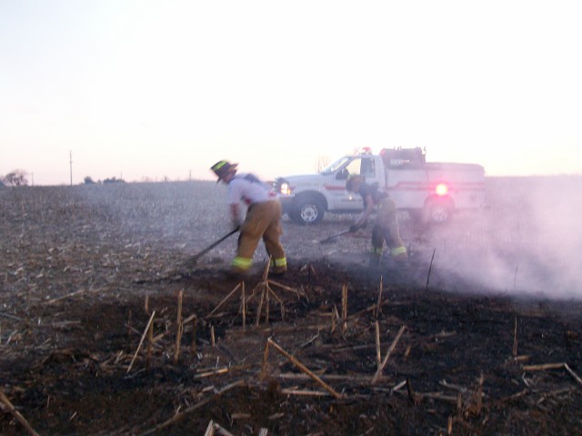 Corn Field Fire, 04-15-2008.